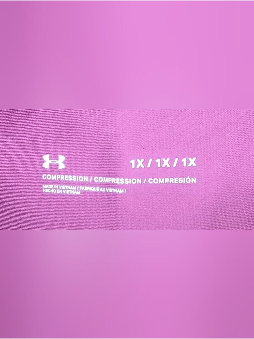 Under Armour Tech HeatGear Fuchsia Ankle Leggings 1X Athleisure Gym Workout - Picture 10 of 11